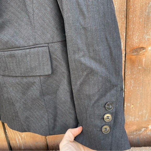 SEJOUR Women’s Gray Navy Blazer Jacket Single Breasted Size 18W - Picture 6 of 14